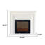 47.24"Modern Simulated Flame Heating Electric Fireplace-580504240