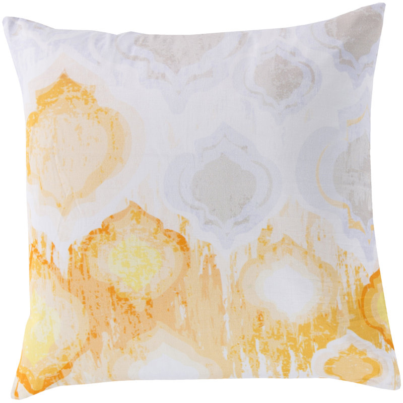 Watercolor Cotton Pillow Cover, 22" x 22"