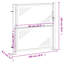 Barrière de jardin en acier inoxydable 39,4 po x 39,4 po Vidaxl-97548867