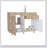 Orion Utility Base Cabinet, One Drawer, Double Door -White / Macadamia