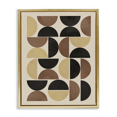 Art mural Mid-Century à formes géométriques flottantes par Nina Blue