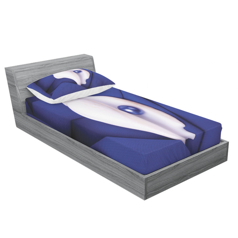 Microfiber Sheet Set, Twin Sheet Set with Fitted Sheet