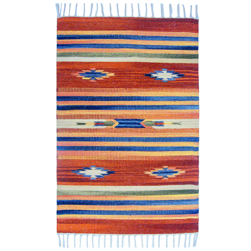 Southwestern Cotton Area Rug, Rectangle 60 x 90cm