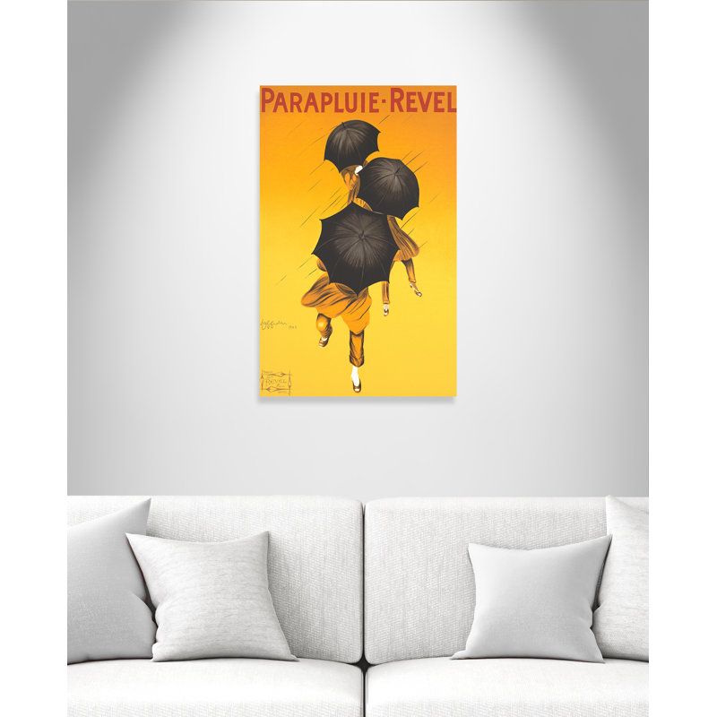 Affiches rétro Parapluie Revel - impression sur toile tendue