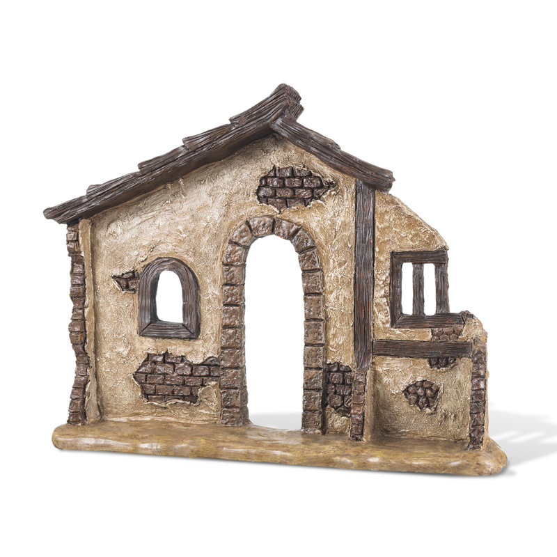 Crèche de Noël en résine 11,5 "H