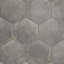 D'Anticatto Hex Notte 11" x 13" Porcelain Mosaic Tile
