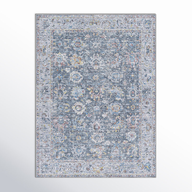 Analyah Machine Washable Area Rug, Rectangle 6'7" x 9'