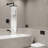 10" Wall Mounted Shower System With Pressure Balanced Valve, Tub Spout And Handheld Spray