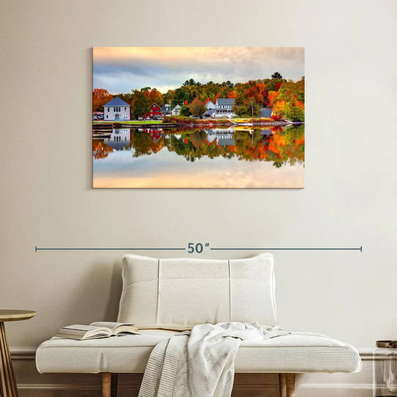 Couleurs d'automne du lac Moosehead, H 26 po x l 39 po