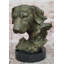 Sculpture tête de chien bronze retriever bronze - art original signé