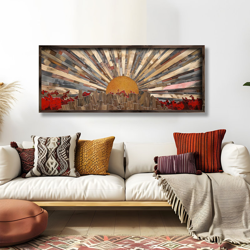 Élégante peinture décorative en panneau de fibres à densité moyenne, 39,4 x 15,7 x 0,12 po | 100% panneau de fibres à densité moyenne (épaisseur: 0,12 pouce) et cadre 100% bois de pin | Impression UV imprimée pour la décoration intérieure, parfaite pour le salon, la chambre à coucher et les espaces de bureau