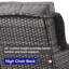 Causeuse d'extérieur en osier avec coussins 50 po Schutt-452665736-425363573