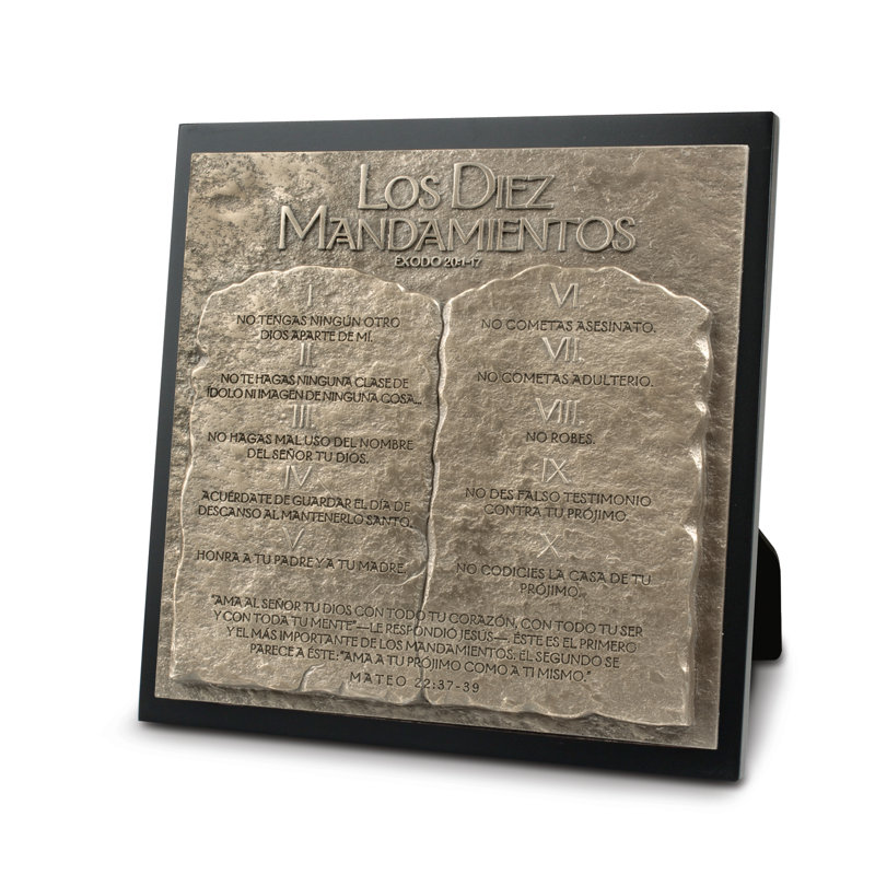Plaque espagnole Halesowen Los Diez Mandamientos