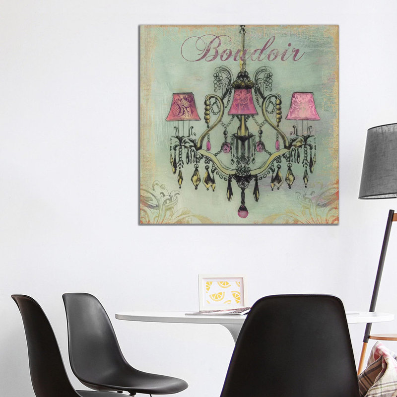 Boudoir 1 Piece Wrapped Canvas Wall Art, 93.98 cm H x 93.98 cm W x 3.175 cm D