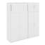 Lit escamotable simple avec casiers et armoires