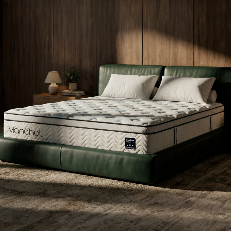 Firm Hybrid Mattress With Cooling Memory Foam And 5-zone Pocket Spring Support, 14", Queen