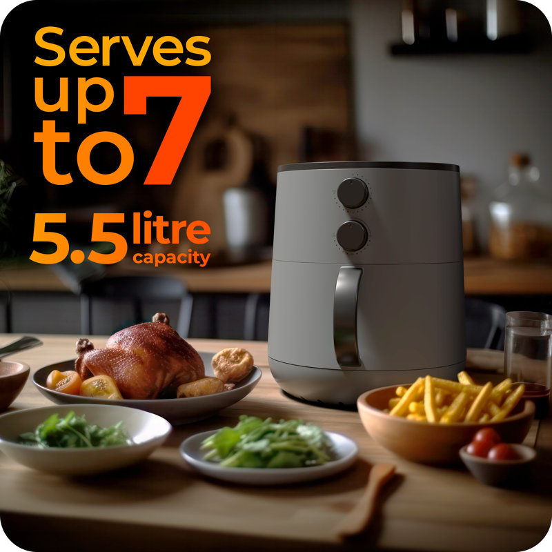 A-171 5.5L Air Fryer With Crisping Tray