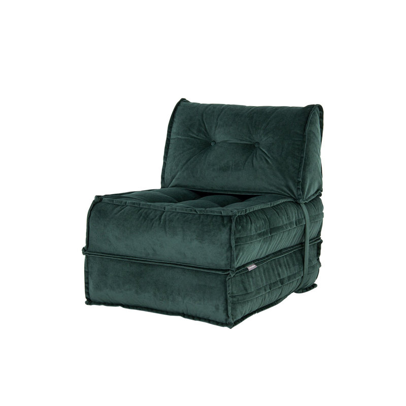 Allinson 65cm Upholstered Futon, Petrol Green