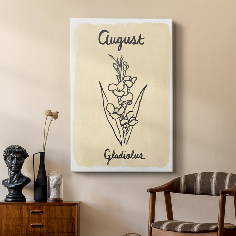 «Naissance», mois de naissance - galerie Cavas sur mesure, H 27 po x l 18 po