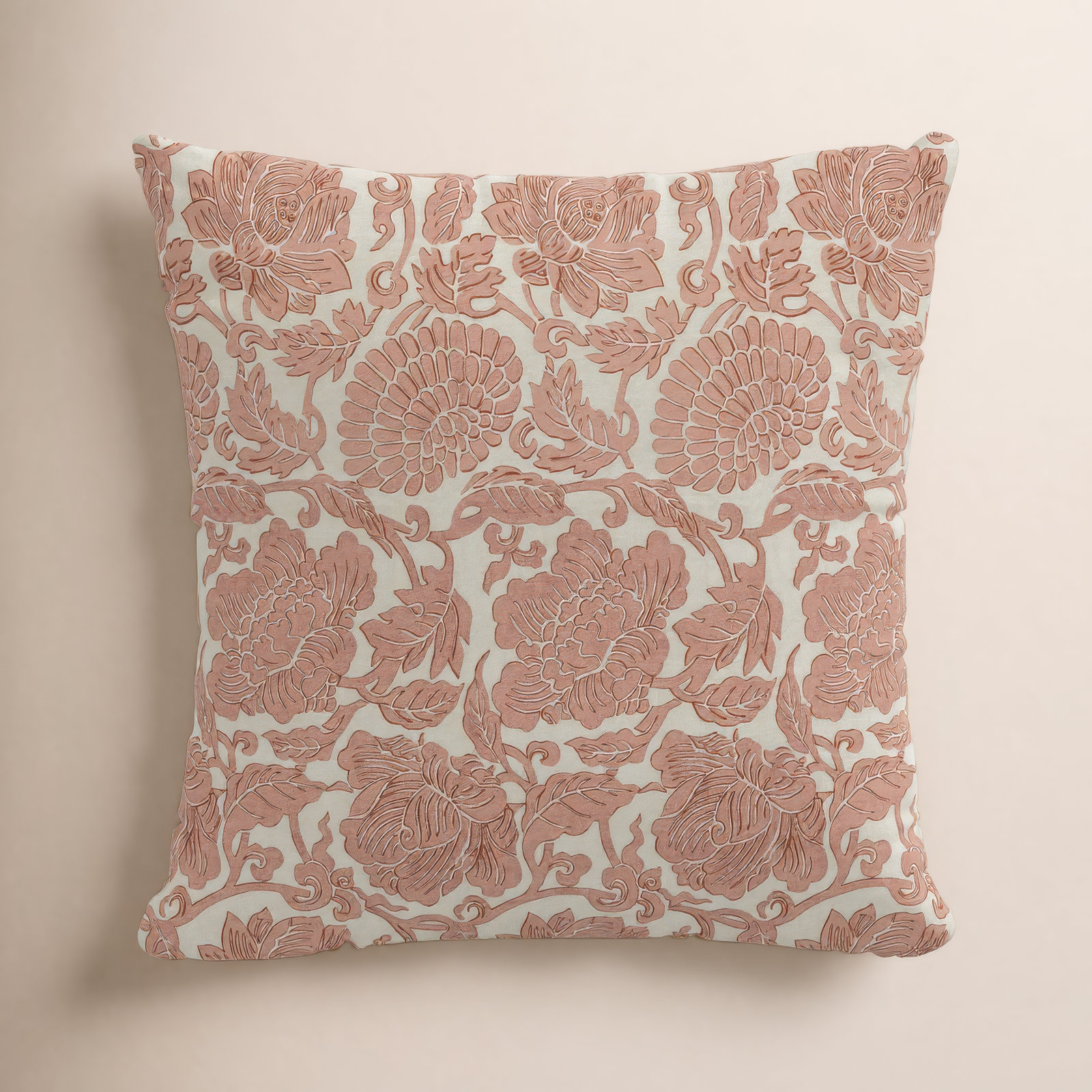 Ima Floral Cotton Throw Pillow, Polyester, 20" x 20"