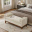 Grand repose-pieds rembourré en tissu avec coussins-773341393