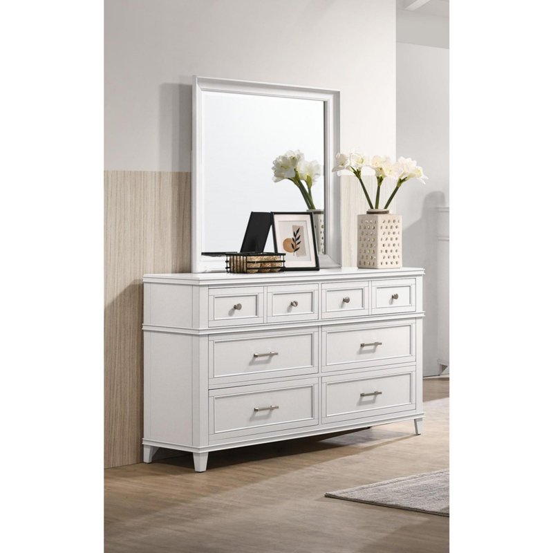Commode 6 tiroirs, Blanc