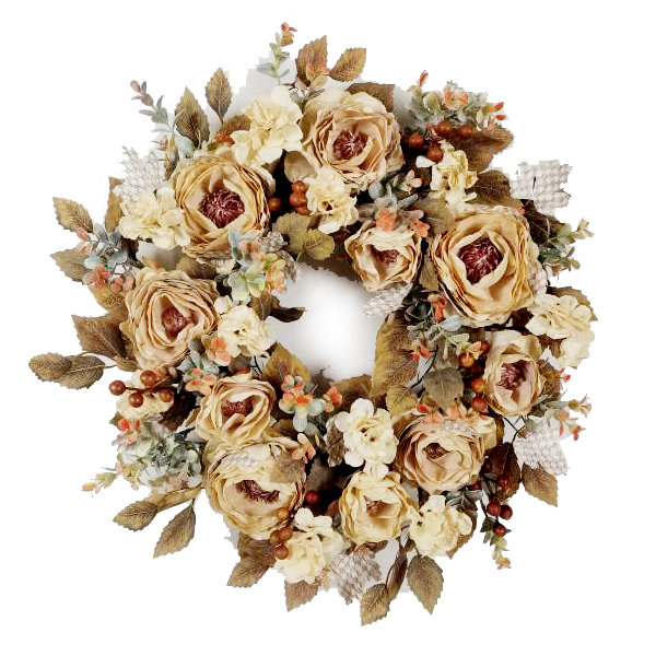 Mocha Fall Floral 26" Wreath