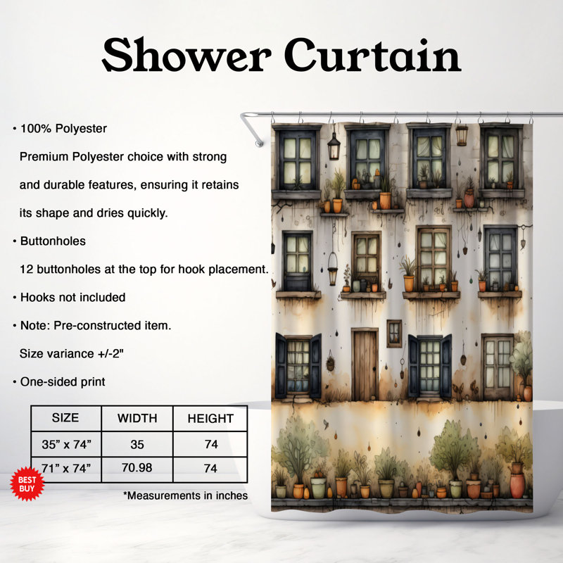 Rideau de douche Witchy Harvest - Premium, H 74 po x l 71 po