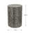 Round Accent Capiz Stool, Garden Side Table
