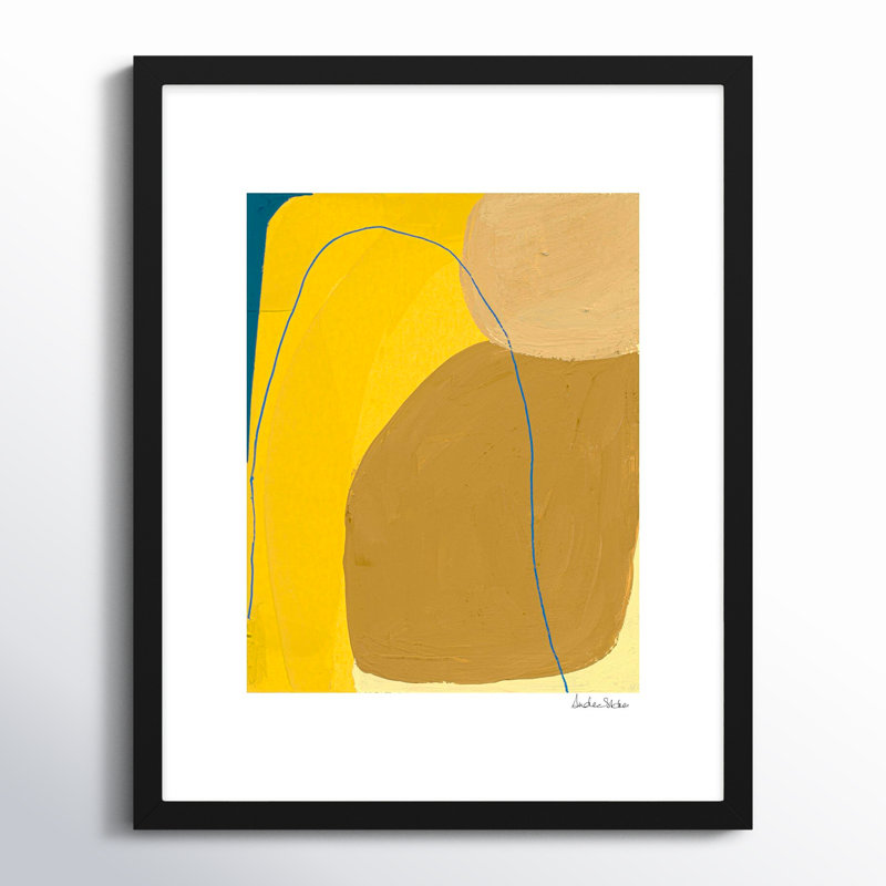 Color Meditation 5 Painting by Andrea Stokes, 25" H x 20" W x 1.25" D, Black Framed