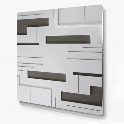 Minimalisme 10, art mural en métal vert