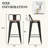 Swivel Metal Counter And Bar Stools-80046750-80046744