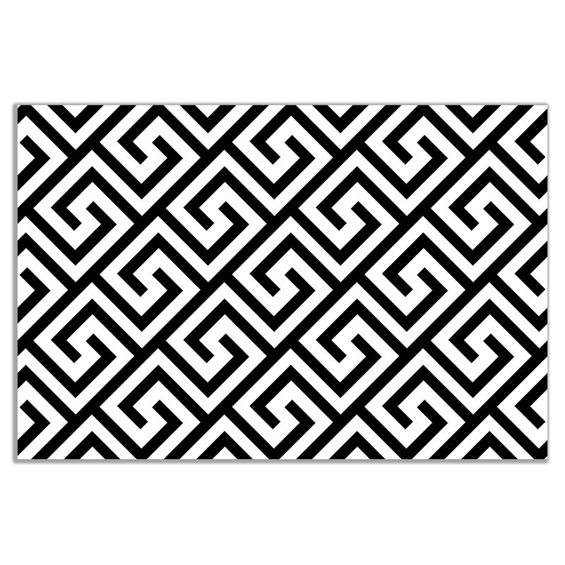 Ancient Greek Pattern - Wrapped Canvas Print, 46cm H x 31cm W