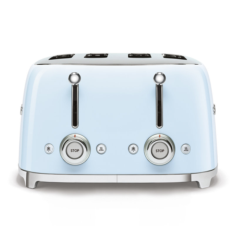Grille-pain de style rétro 4 x 4 pour les années 80, Bleu pastel