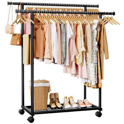 98cm Rolling Clothing Rack