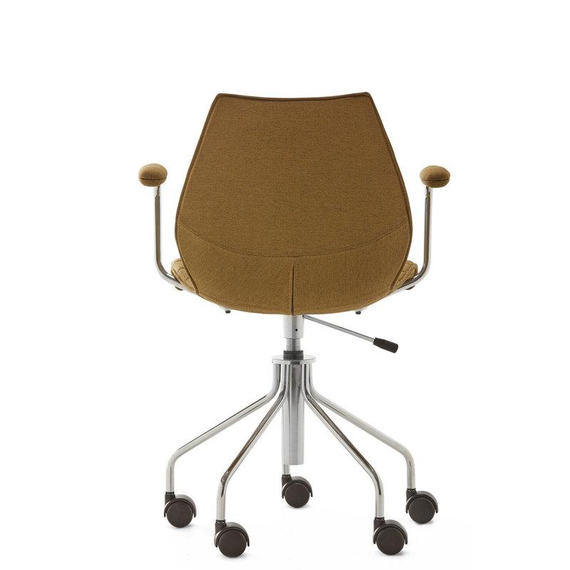 Maui Swivel Task Chair, Mustard, 100% Recycled Polyester