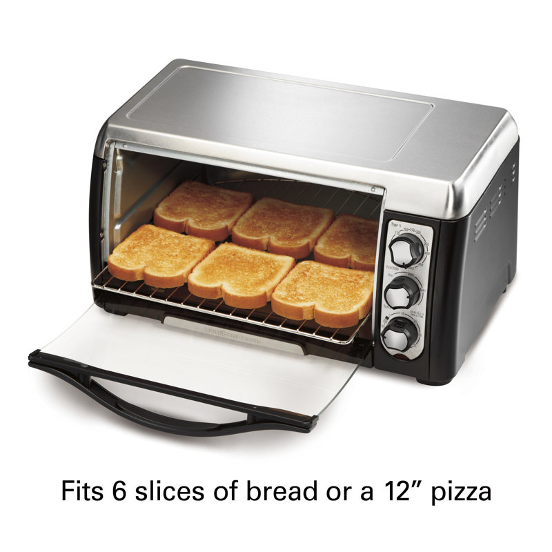 Hamilton Beach® ensemble 6 Slice Toaster Oven, Black