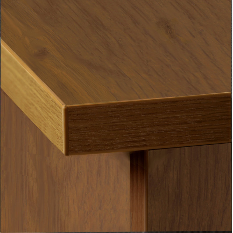 Brenay 103cm H x 85cm W Standard Bookcase, English Oak