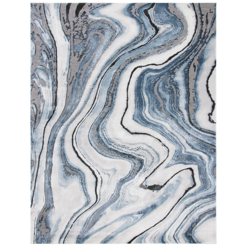 Tapis abstrait Mies Craft Performance, Rectangle 9 pi x 12 pi