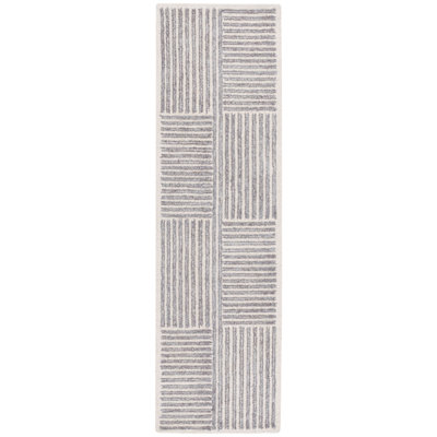 Rowden Tufted Wool And Jute Pile Performance Striped Rug