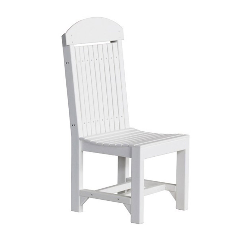 Chaise de patio classique à hauteur de comptoir, Blanc