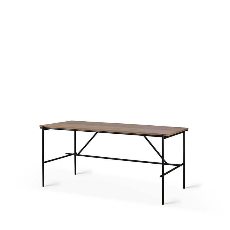 Oscar Solid Wood Writing Desk, 29.9" H x 78.7" W x 35.4" D, Teak