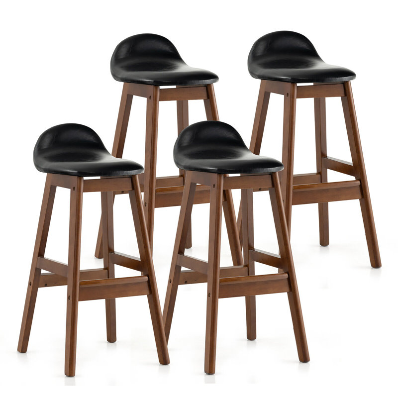 Counter Stool with Solid Wood Frame