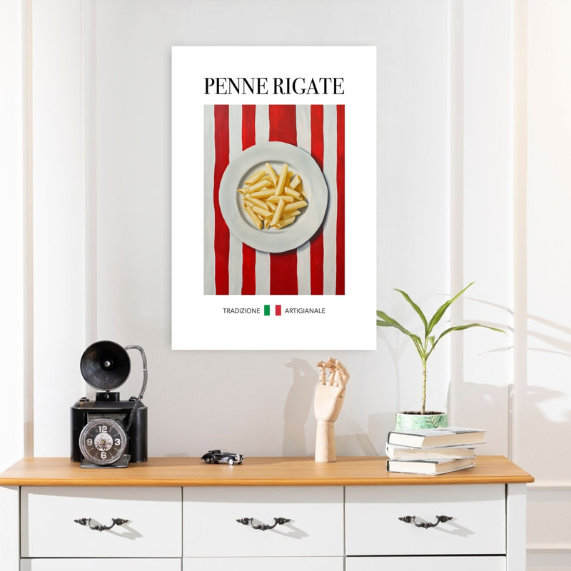Art mural classique traditionnel contemporain Penne, H 24 po x l 16 po