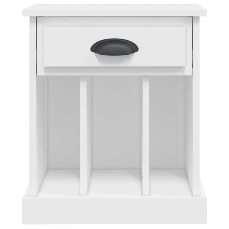 Pilot 1 Drawer Bedside Table, White, Individual