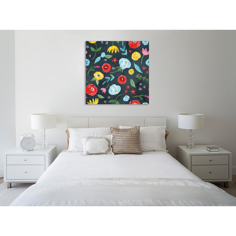 «Homage To Frida Motif IVC», toile tendue par Farida Zaman, H 48 po x l 48 po x P 1,5 po