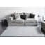 Tapis géométrique gris en polypropylène tissé à la machine-1080366305