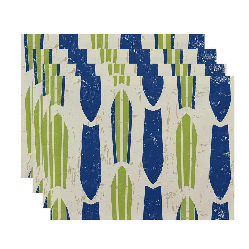 Ensemble de napperons 4 pièces Almeida, Vert
