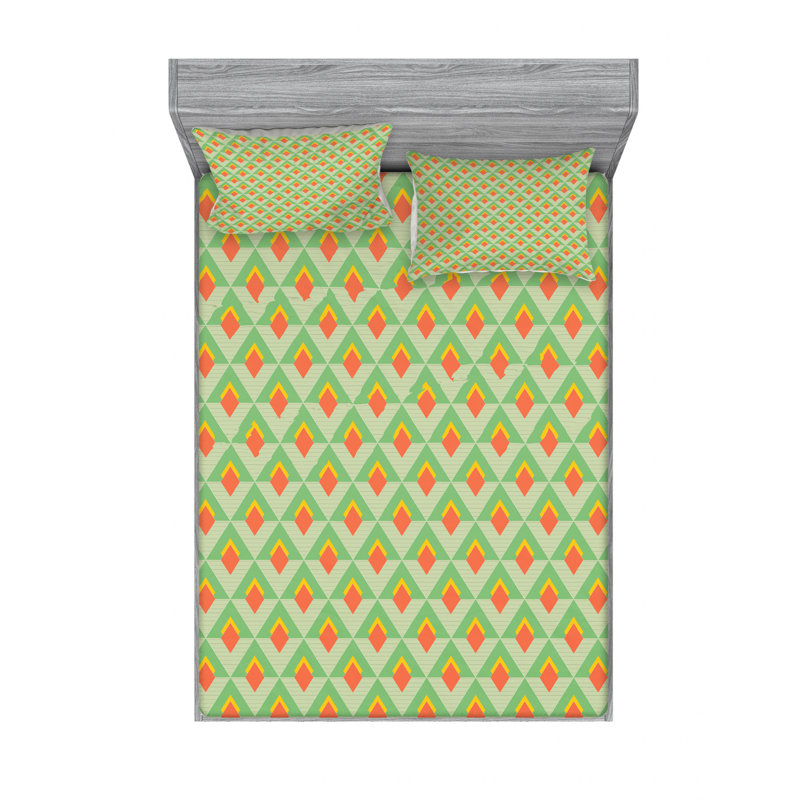 Microfiber Sheet Set, Queen Sheet Set with Fitted Sheet