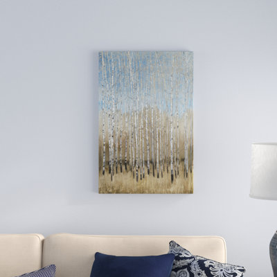 Dusty Blue Birches I by Timothy O' Toole - Painting